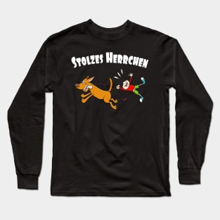 Stolzes Herrchen lustiges Hundeliebhaber Geschenk Long Sleeve T-Shirt